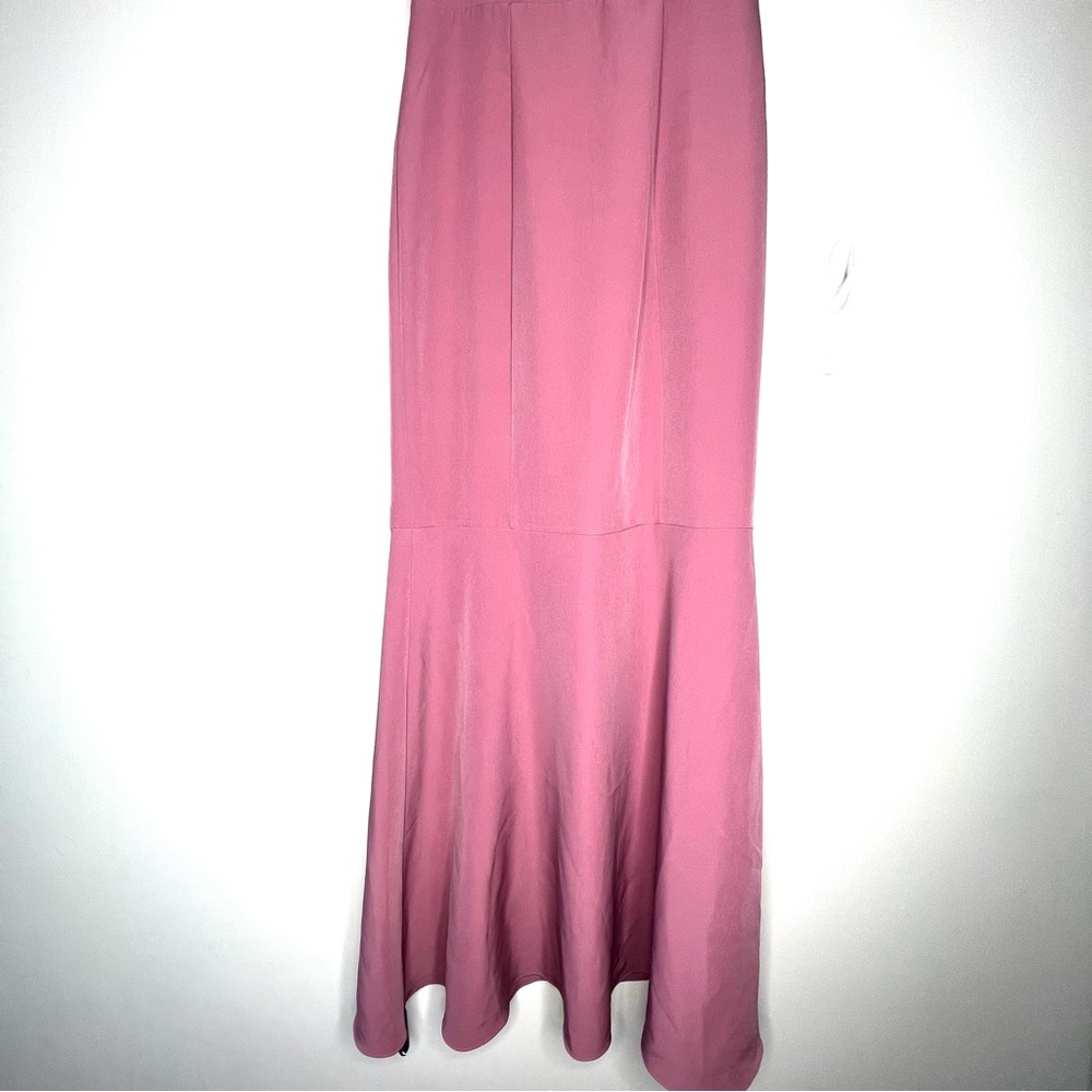 WAYF The Gabrielle Strapless Trumpet Gown Mauve Size Medium - Picture 5 of 11